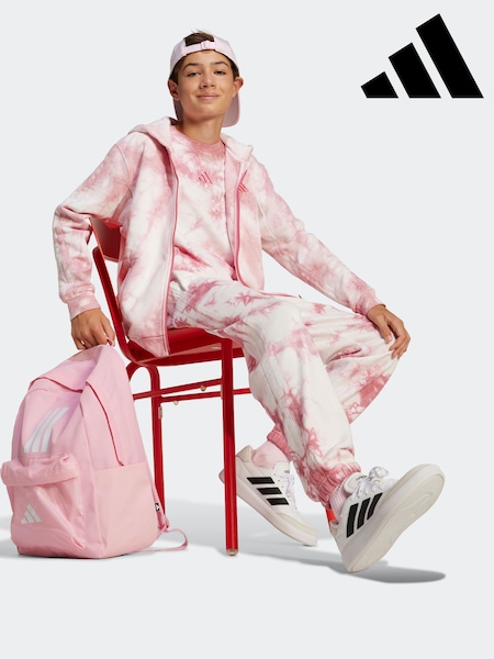 adidas Pink Classic 3 Bar Logo Backpack (E35165) | £23