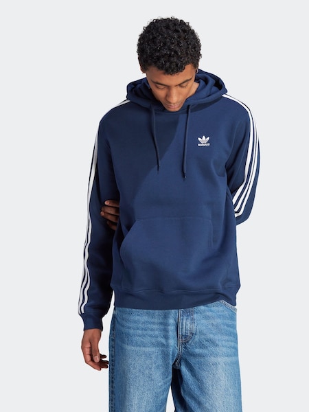 adidas Originals Blue 3-Stripes Hoodie (E35195) | £60