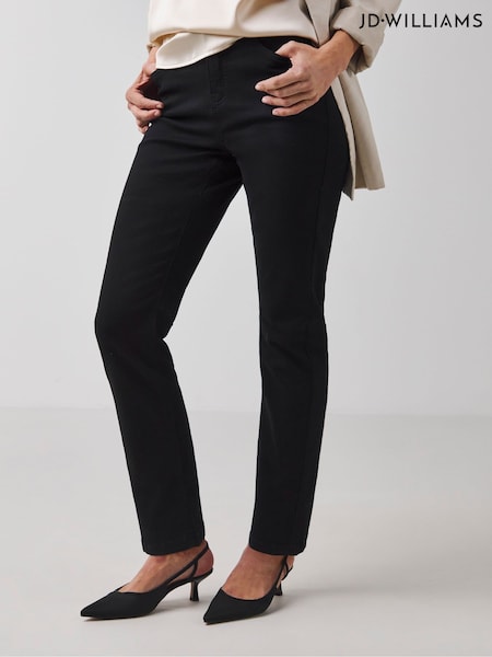 JD Williams Black 24/7 Straight Leg Jeans (E35718) | £26