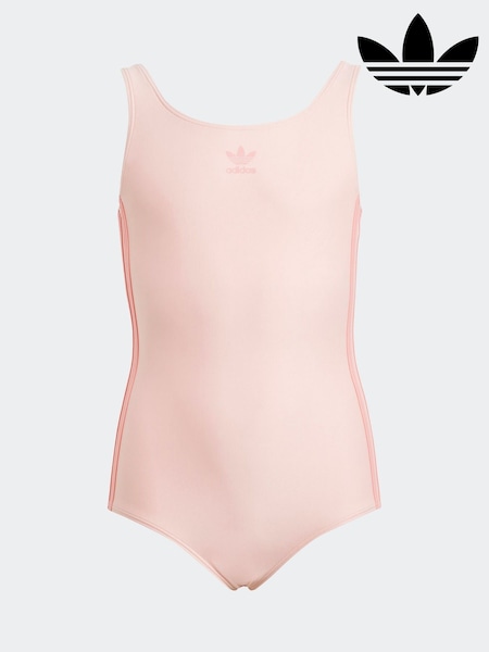 adidas Orange Originals Adicolor 3 Stripe Swimsuit (E35848) | £30