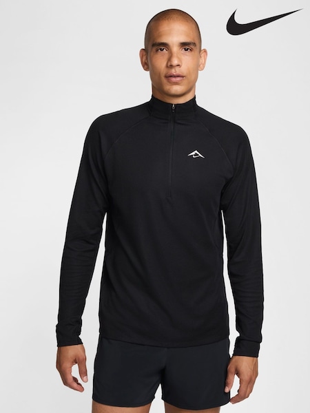 Nike Black Trail Dri-FIT 1/2-Zip Midlayer Top (E36015) | £75