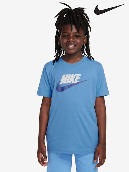Nike Midnight Navy HBR Logo 100% Cotton T-Shirt (E36139) | £20