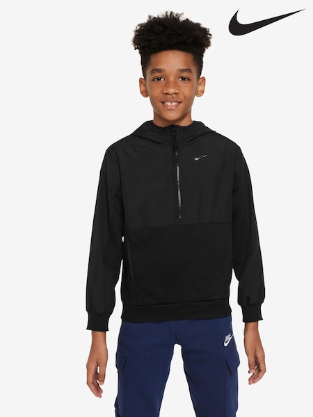 Nike Black City Utility Easy On Half Zip Fleece Hoodie (E36157) | £60