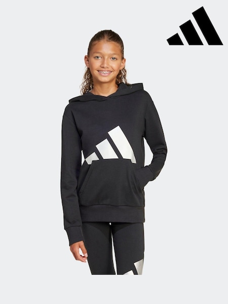 adidas Black Essentials Glam Cotton Hoodie (E36281) | £30