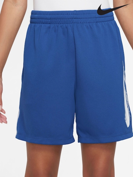 Nike Royal Blue Multi Dri-FIT Shorts (E36329) | £20