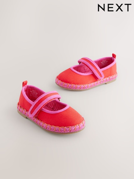 Orange Touch Fastening Espadrilles Shoes (E36480) | £20 - £22