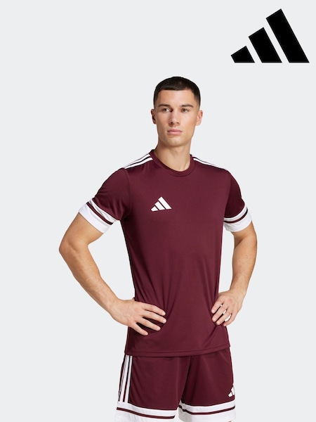 adidas Red Jersey T-Shirt (E36875) | £20