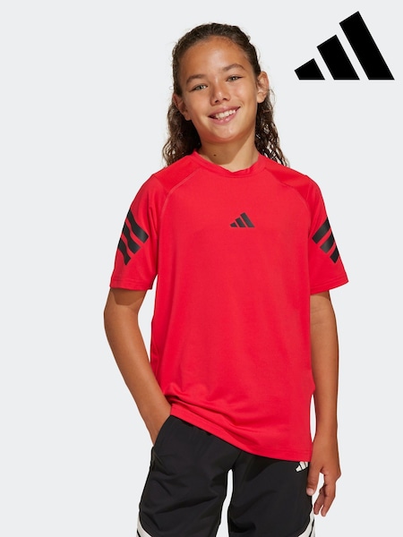 adidas Red Essentials T-Shirt (E37095) | £23