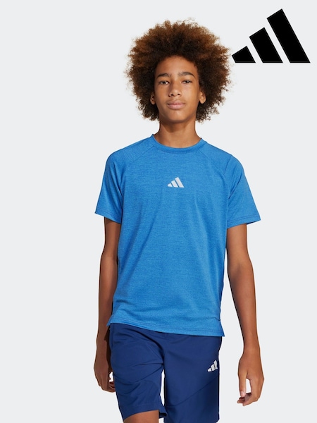 adidas Blue Small Logo T-Shirt (E37122) | £18