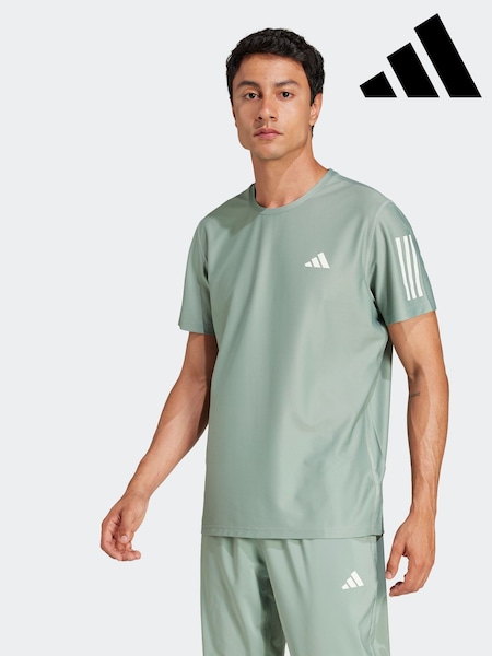 adidas Green Own the Run T-Shirt (E37134) | £28