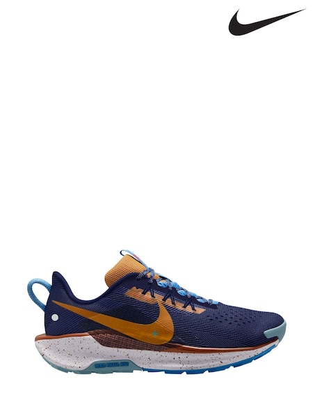 Nike Blue ReactX Pegasus Trail 5 Running Trainers (E37352) | £130