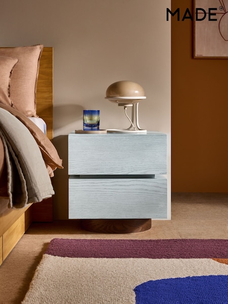 MADE.COM Blue Bern Bedside Table (E37465) | £249