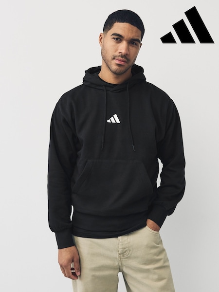 adidas Black Essentials Feelcozy Fleece Hoodie (E37759) | £38
