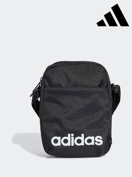 adidas Black Linear Organiser Crossbody Bag (E38090) | £15