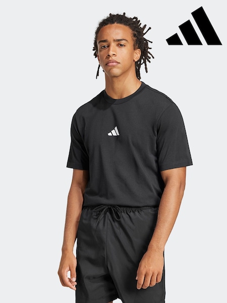 adidas Black 100% Cotton T-Shirt (E38302) | £20