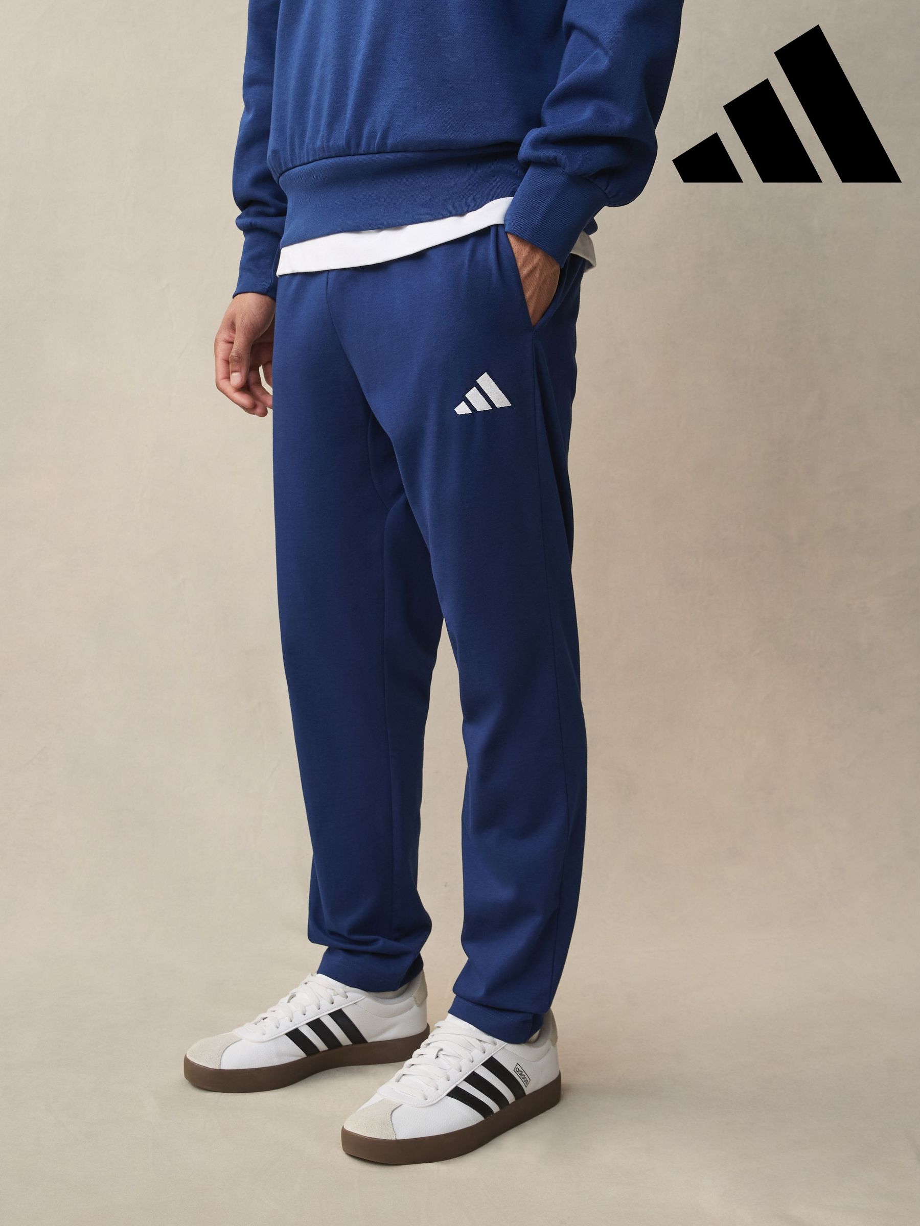adidas navy joggers mens