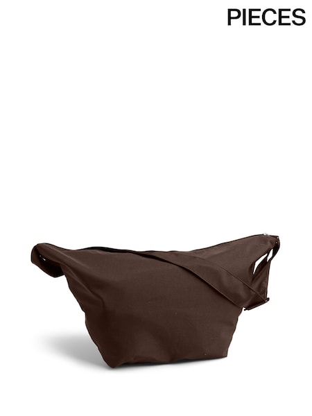 Brown - Pieces Adjustable Cross-body Bumbag