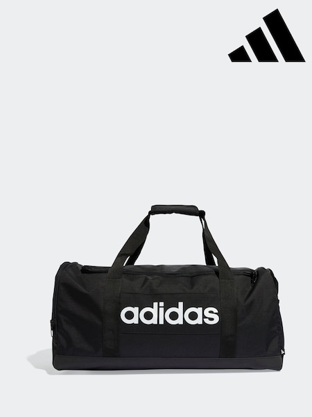 adidas Black Linear Medium Duffle Bag (E39066) | £30