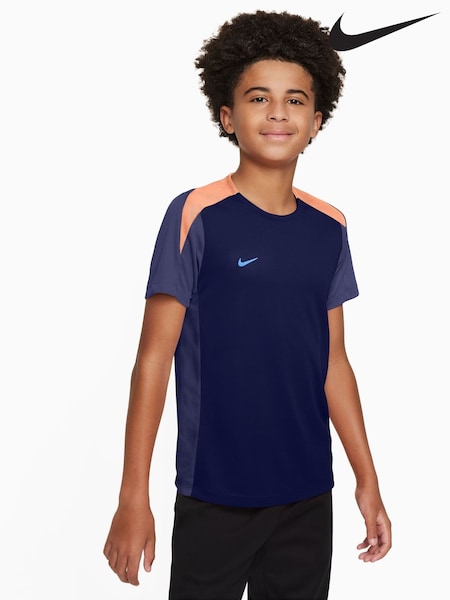 Nike Blue Dri-FIT Strike Football T-Shirt (E39611) | £28