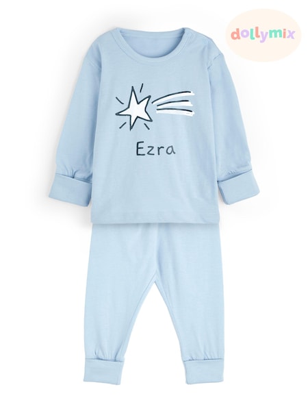 Personalised Shooting Star Toddler Pyjamas by Dollymix (E39747) | £20