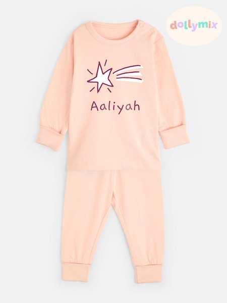 Personalised Shooting Star Toddler Pyjamas by Dollymix (E39751) | £20
