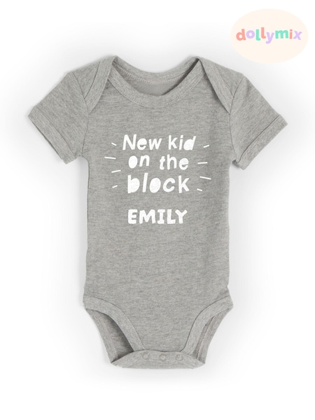 Personalised Baby 100% Cotton Bodysuit by Dollymix (E39757) | £15