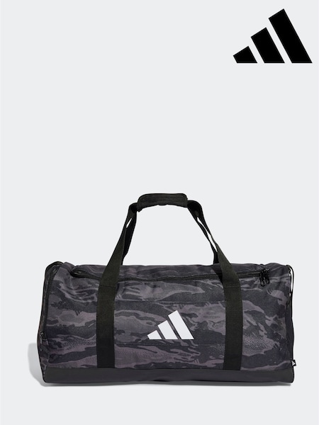 adidas Grey Linear Camo Medium Duffle Bag (E39835) | £35
