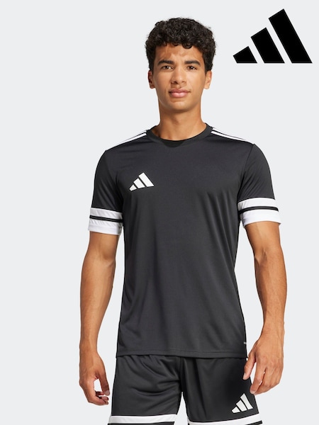 adidas Black Squadra 25 Jersey T-Shirt (E39859) | £20