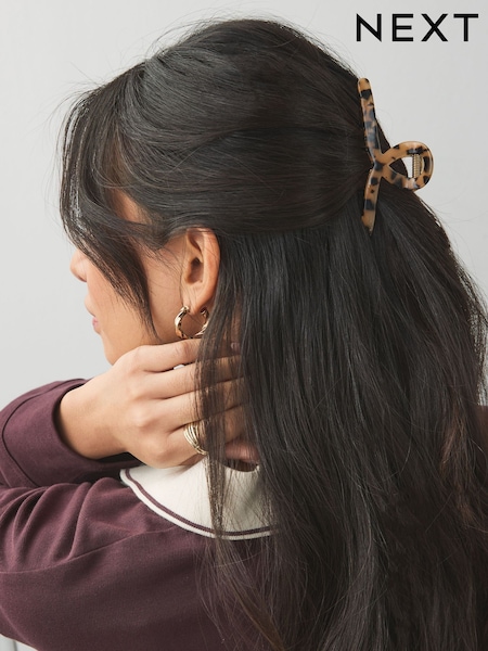 Tortoiseshell Brown Swirl Claw Clip (E39930) | £12