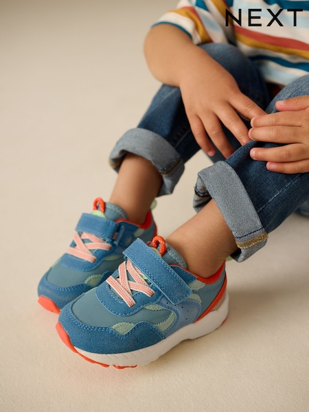 Bright Elastic Lace Trainers (E39941) | £22 - £25