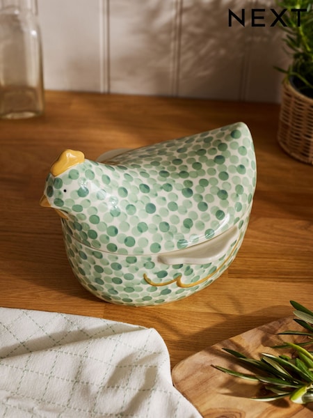 Sage Green Chicken Casserole Dish (E39951) | £30