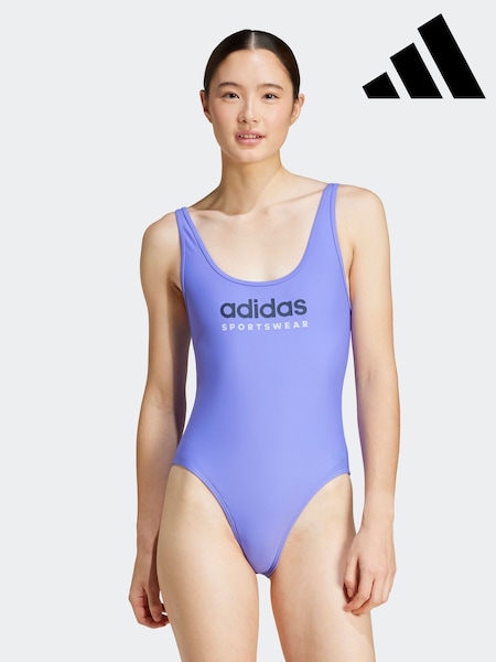 adidas Purple Sportswear U-Back Swimsuit (E40007) | £38
