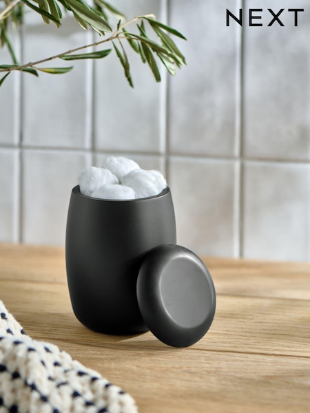 Black Moderna Soft Touch Storage Jar (E40089) | £10