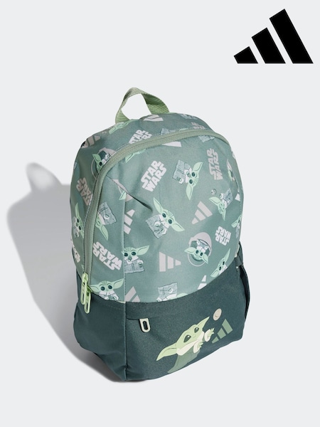 adidas Green Star Wars The Mandalorian Little Kids Backpack (E40237) | £20