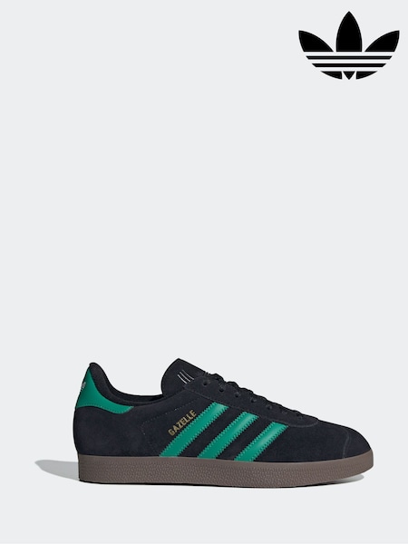 adidas Originals Black Gazelle Trainers (E40238) | £85