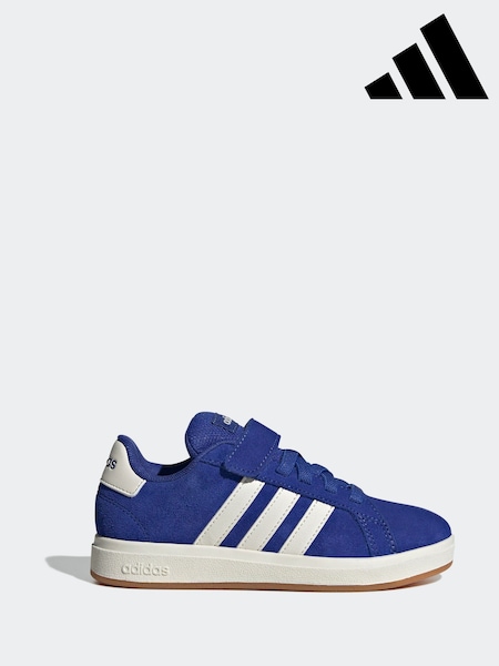 adidas Sky Blue Grand Court 00s Trainers (E40316) | £33
