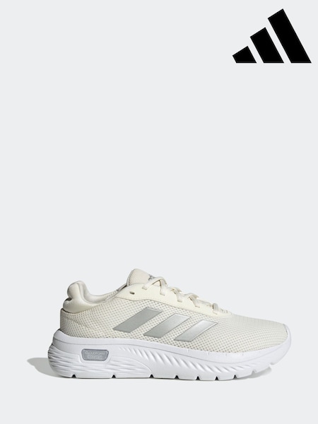 adidas White Cloudfoam Comfy Trainers (E40386) | £40