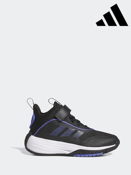 adidas Charcoal Black Own the Game 3.0 Trainers (E40716) | £38