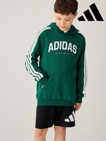 adidas Green Collegiate Hoodie (E40734) | £33