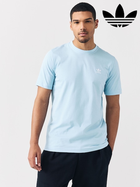 adidas Originals Blue Trefoil Essentials 100% Cotton T-Shirt (E40736) | £23