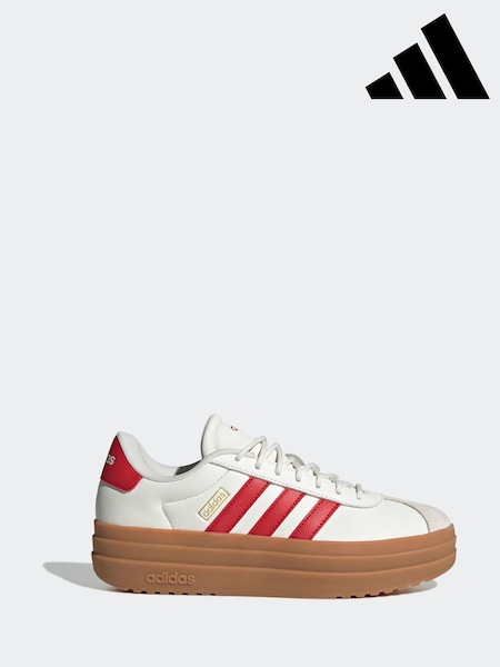 adidas White VL Court Bold Shoes (E40991) | £70