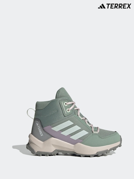 adidas Green White Terrex AX4R Mid Trainers (E41157) | £45
