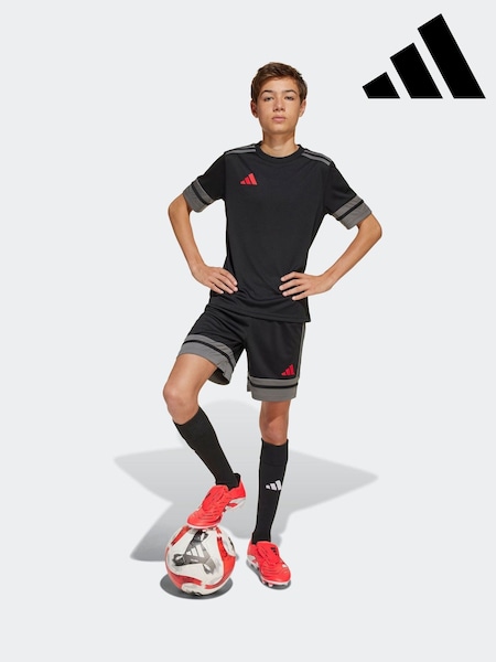 adidas Black/chrome Squadra 25 Shorts (E41188) | £13