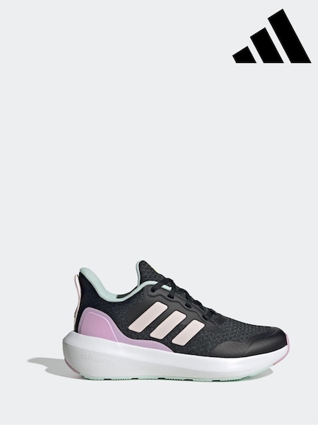 adidas Black Dark Kids Fortarun 3.0 Trainers (E41264) | £38