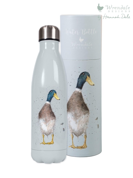 Wrendale Light Grey Water Bottle 500ml (E41416) | £25