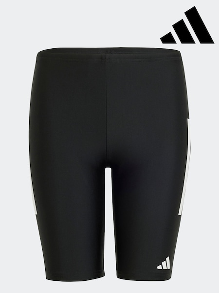 adidas Black 3 Stripes Swim Jammers (E41522) | £23