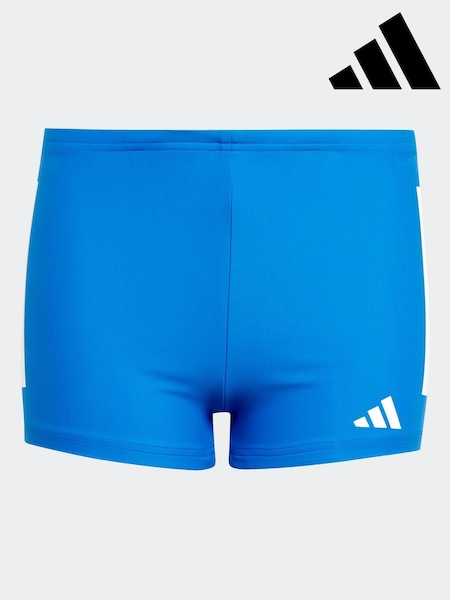 adidas Blue 3 Stripe Swim Shorts (E41541) | £18
