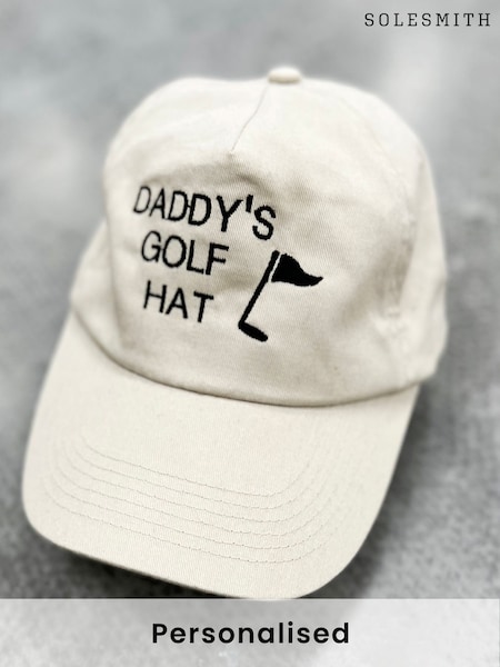 Solesmith Cream 100% Cotton Personalised Golf Hat (E41676) | £32