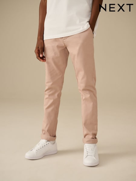 Blush Skinny Fit Stretch Chino Trousers (3-17yrs) (E41896) | £11 - £16