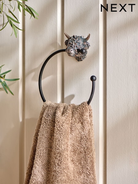 Bronze Hamish Towel Ring (E41901) | £18